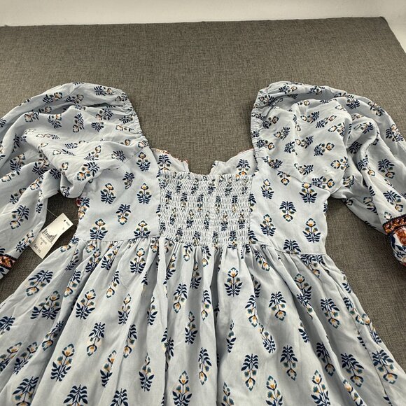 NEW! Angie Mini Dress Small Peasant, Boho Rayon Floral - Picture 9 of 10